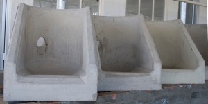 Close up of Kinaki dairy feed bins from the front